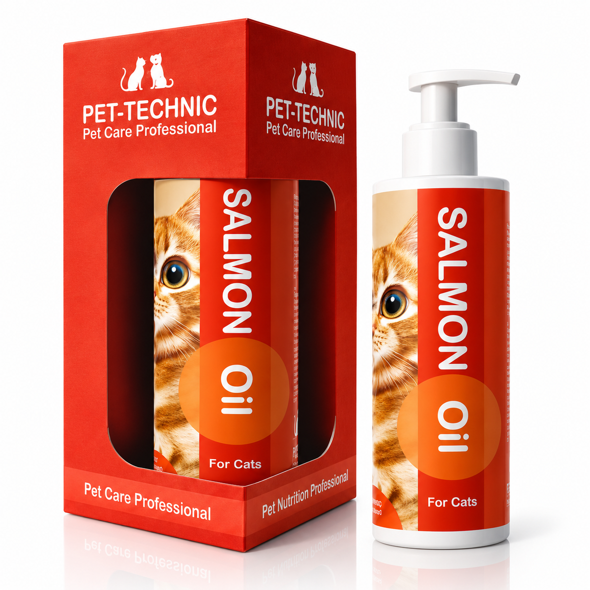 Pet-Technic Salmon Oil Kedi Somon Yağı 100 ml – Omega 3 ve 6 İçeren Sıvı Besin Desteği